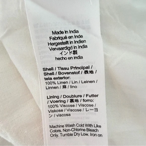 New! J. Crew Claudia white linen dress classuc quiet luxury 36238 - Picture 11 of 14